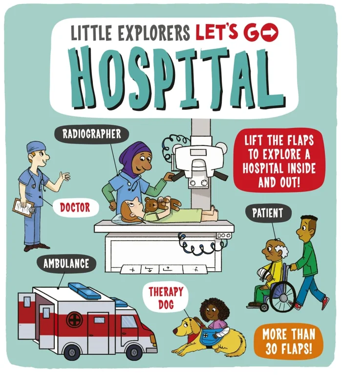 Let's Go! Hospital, anglická kniha - leporelo