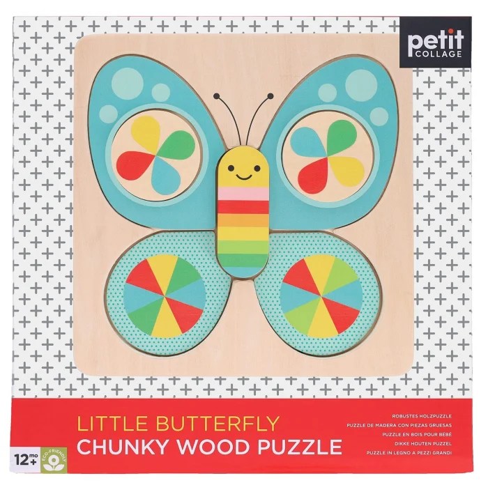 Little Butterfly Chunky Wood Puzzle, drevené puzzle