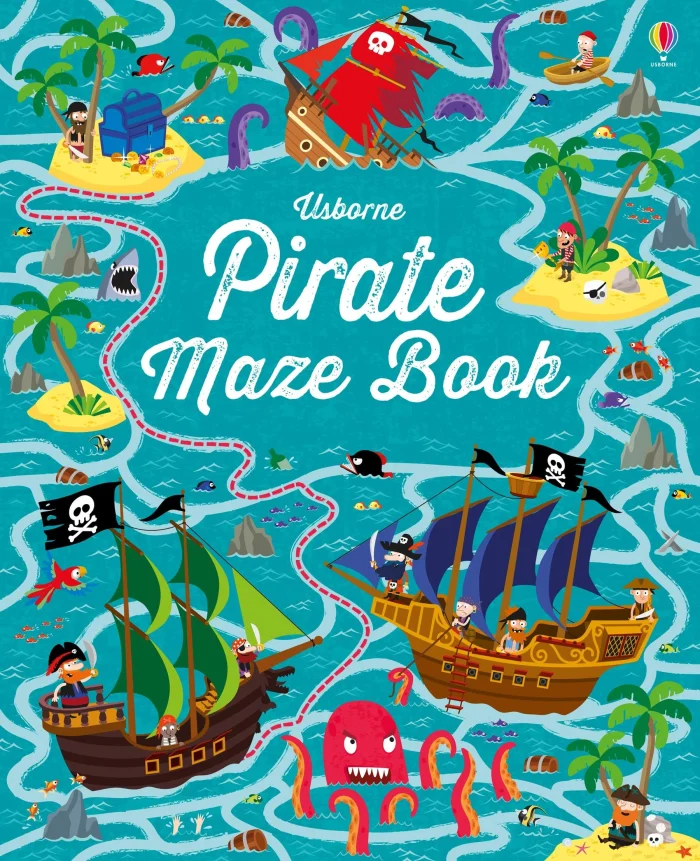 Pirate Maze Book, anglická kniha