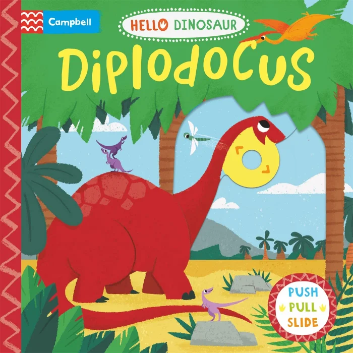Diplodocus, anglická kniha - leporelo