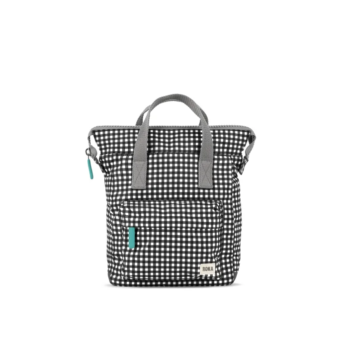 Bantry B Black Gingham (Recycled Canvas), ruksak S