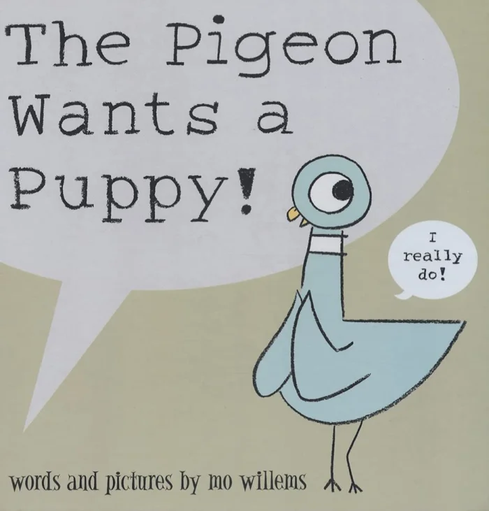 The Pigeon Wants a Puppy!, anglická kniha