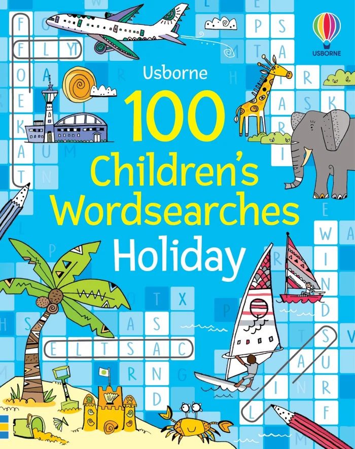 100 Children's Wordsearches: Holiday, anglická kniha