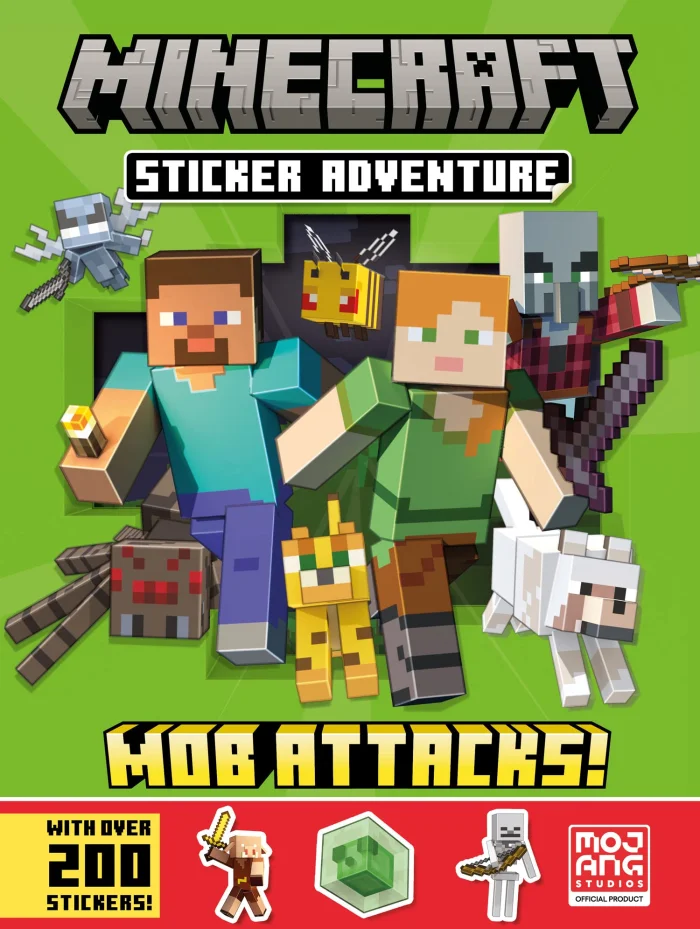 Minecraft Sticker Adventure: Mob Attacks!, nálepkový zošit