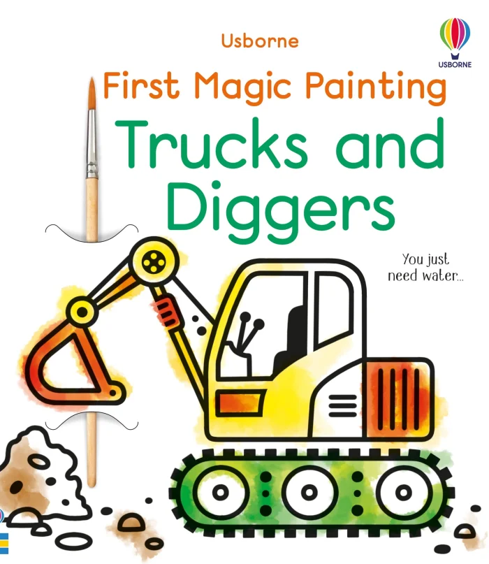 Trucks and Diggers, vodová omaľovánka