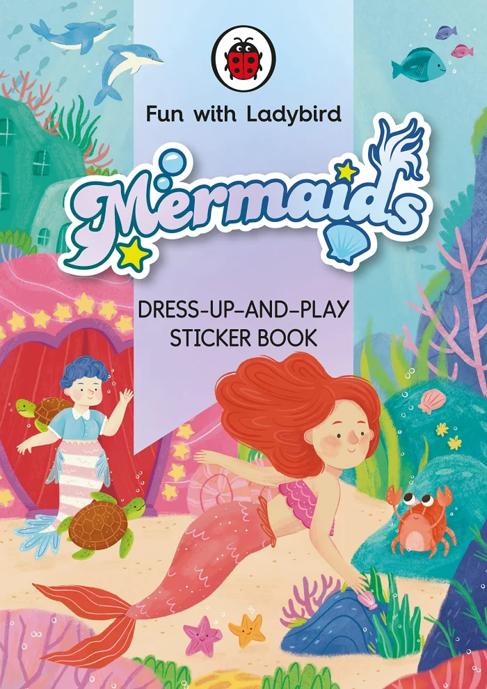 Dress-Up-And-Play Sticker Book: Mermaids, nálepkový zošit s úlohami