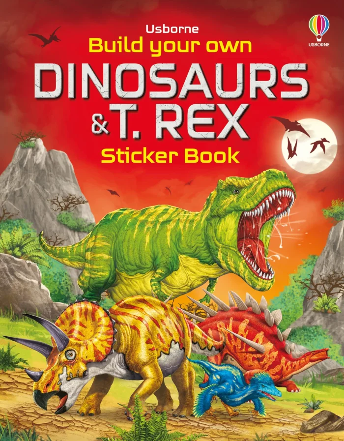 Build Your Own Dinosaurs and T. Rex, nálepkový zošit