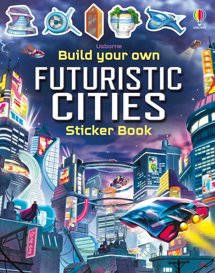 Build Your Own Futuristic Cities, nálepkový zošit