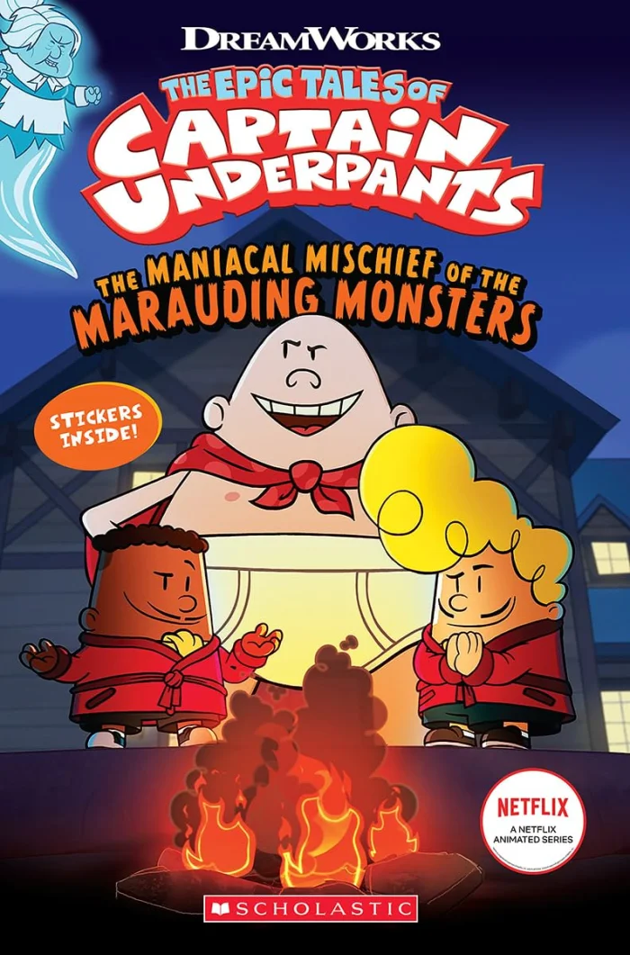 Captain Underpants and the Maniacal Mischief of the Marauding Monsters, anglická kniha - komiks