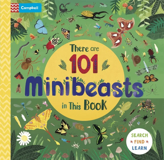 There are 101 Minibeasts in This Book, anglická kniha - leporelo