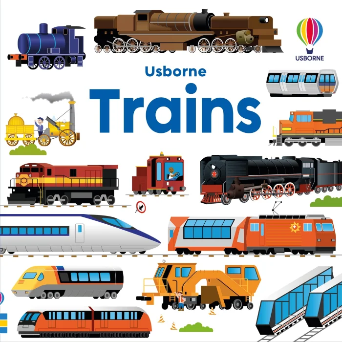 Trains (49 ks), puzzle s knihou