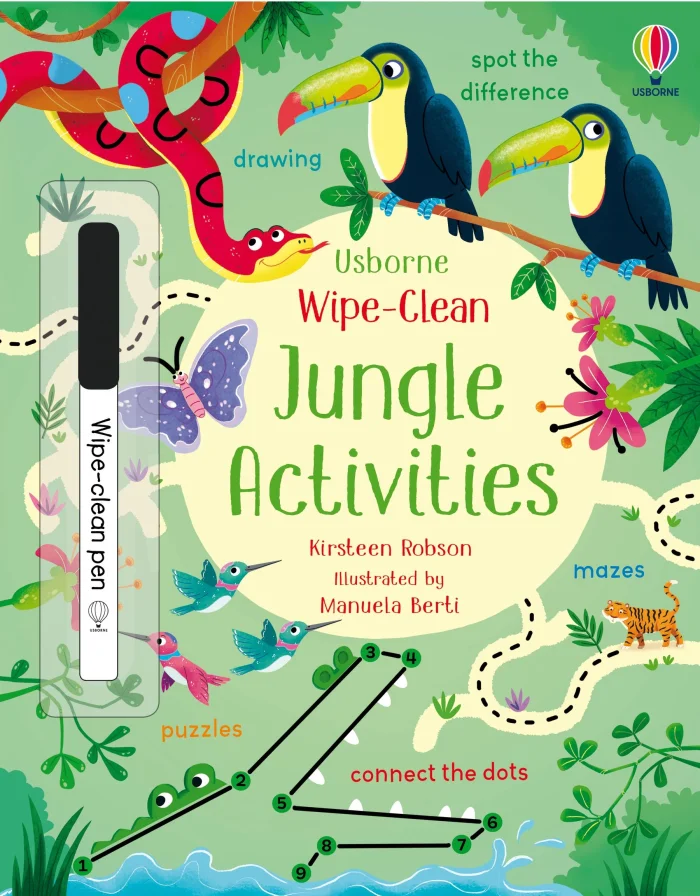 Wipe-Clean Jungle Activities, zošit s úlohami