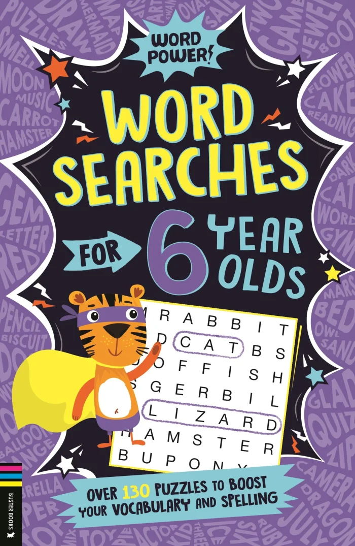 Wordsearches for 6 Year Olds, anglická kniha