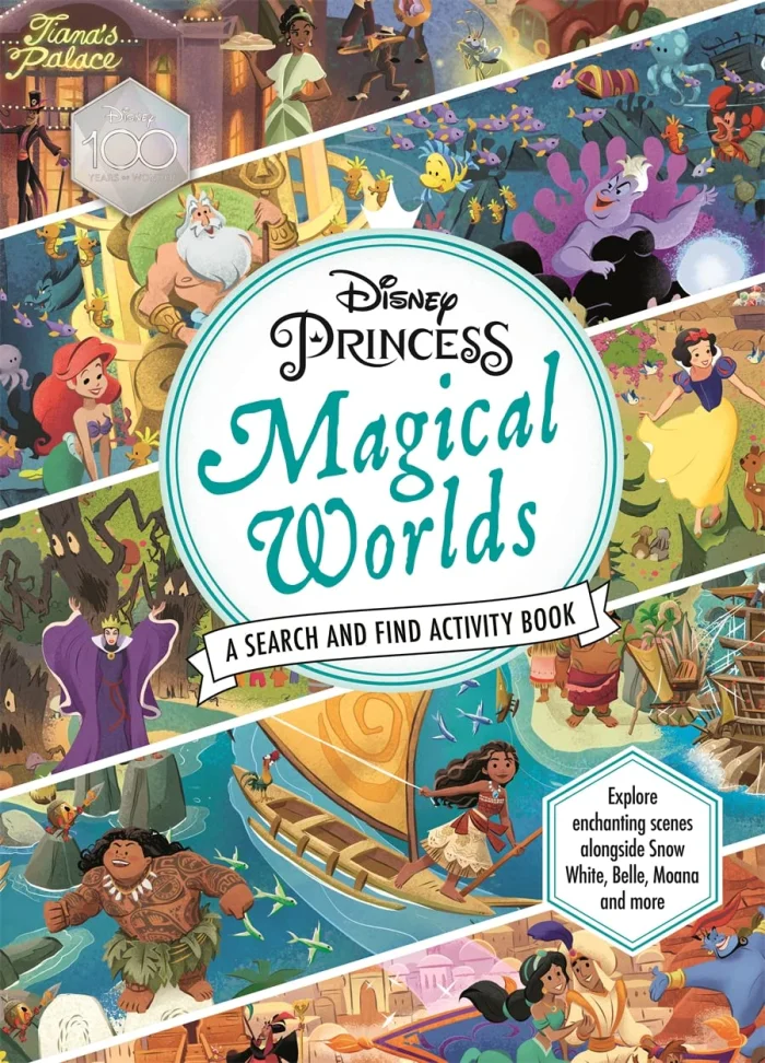 Disney Princess: Magical Worlds, anglická kniha s úlohami