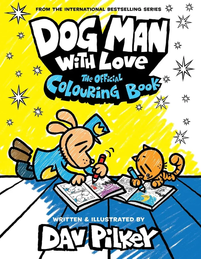 Dog Man With Love (The Official Colouring book), omaľovánka