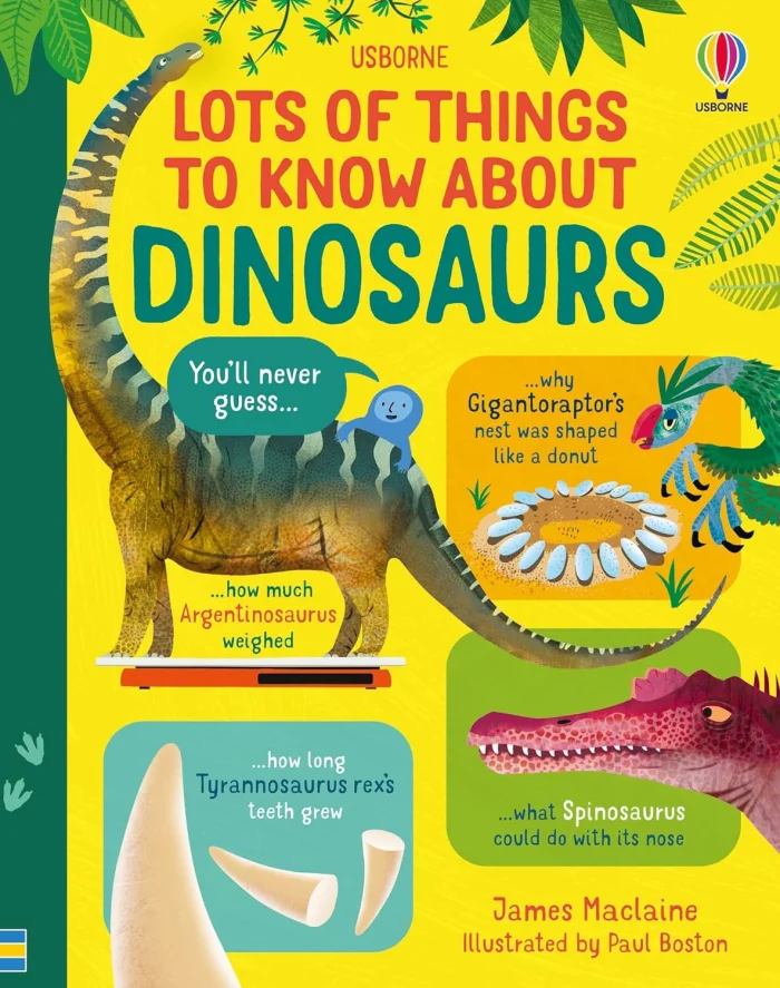 Lots of Things to Know About Dinosaurs, anglická kniha