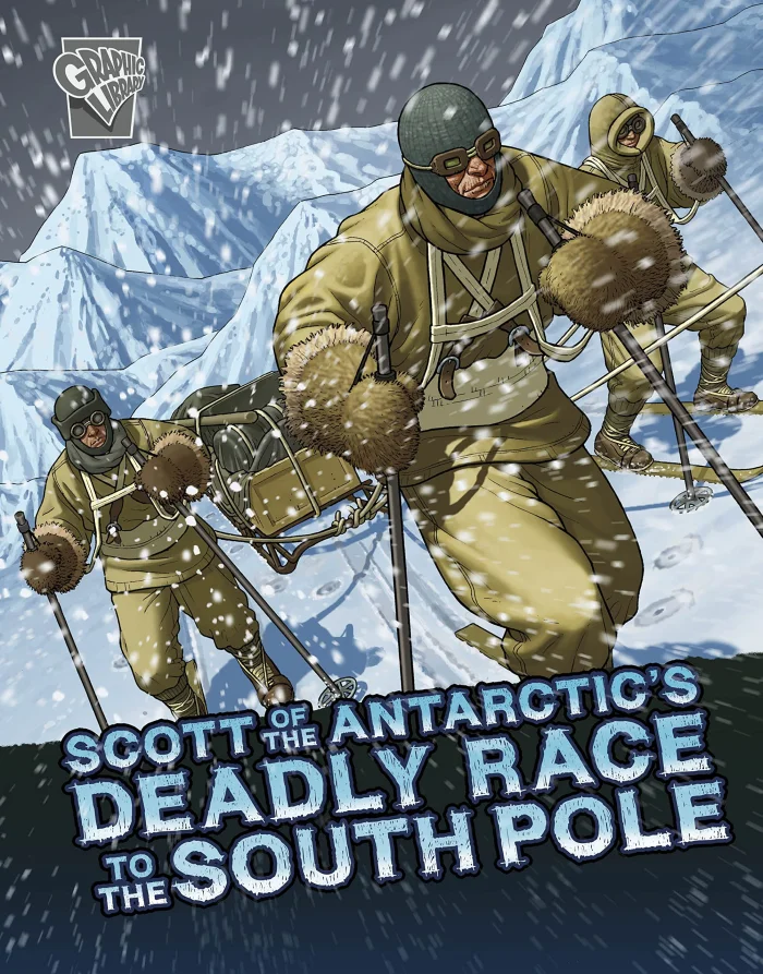 Scott of the Antarctic's Deadly Race to the South Pole, anglická kniha - komiks
