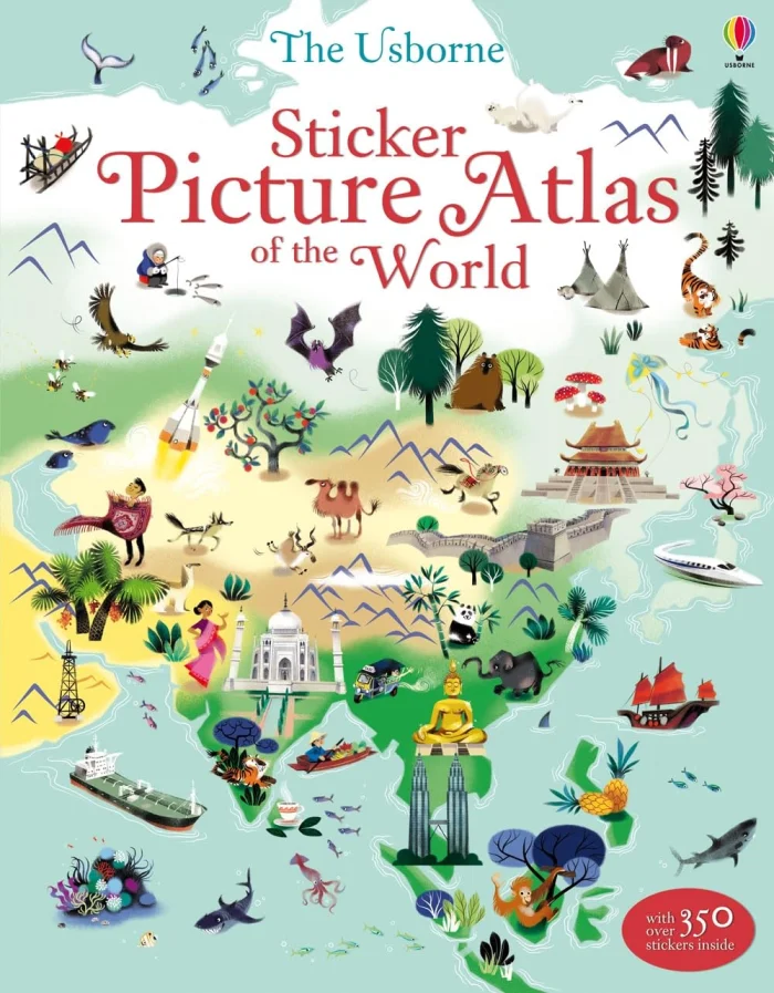 Sticker Picture Atlas of the World, nálepkový zošit