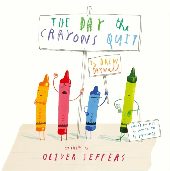 The Day The Crayons Quit, anglická kniha-leporelo