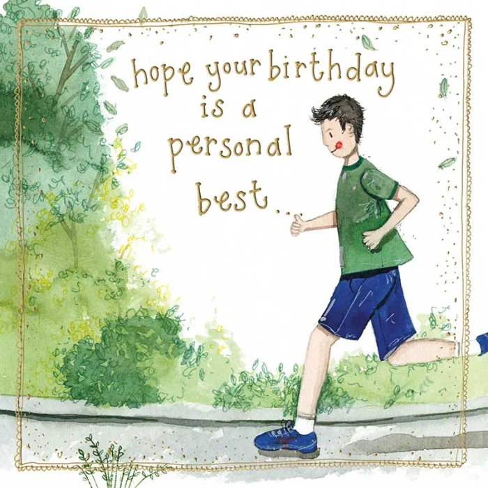 Afternoon Run Birthday Card (S487), prianie