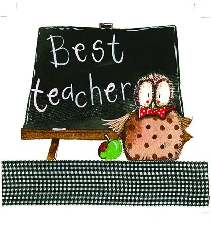 Best Teacher Card (LS79), malé prianie