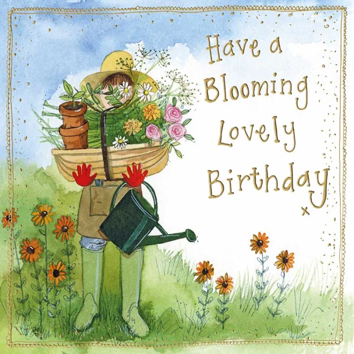 Blooming Lovely Flower Garden Birthday Card (S470), prianie