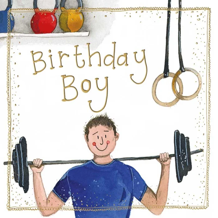 Gym Kit Birthday Card (S494), prianie