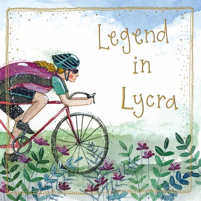 Legend in Lycra Card (S474), prianie