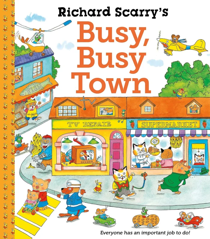 Richard Scarry's Busy Busy Town, anglická kniha