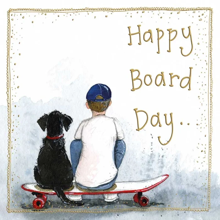 Skater Boarder Birthday Card (S495), prianie