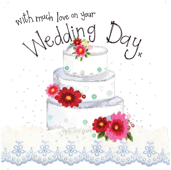 Three Tier Wedding Cake Card (S298), prianie