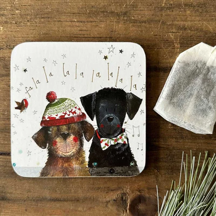 Christmas Singers Dog Coaster XC02, podložka pod pohár