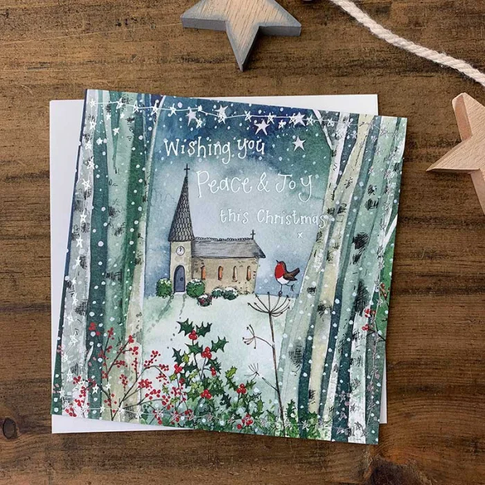 Peace and Joy Christmas Card (XS114), prianie
