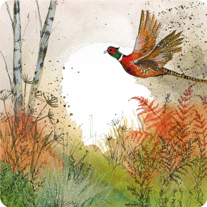 Pheasant and Bracken Coaster C229, podložka pod pohár