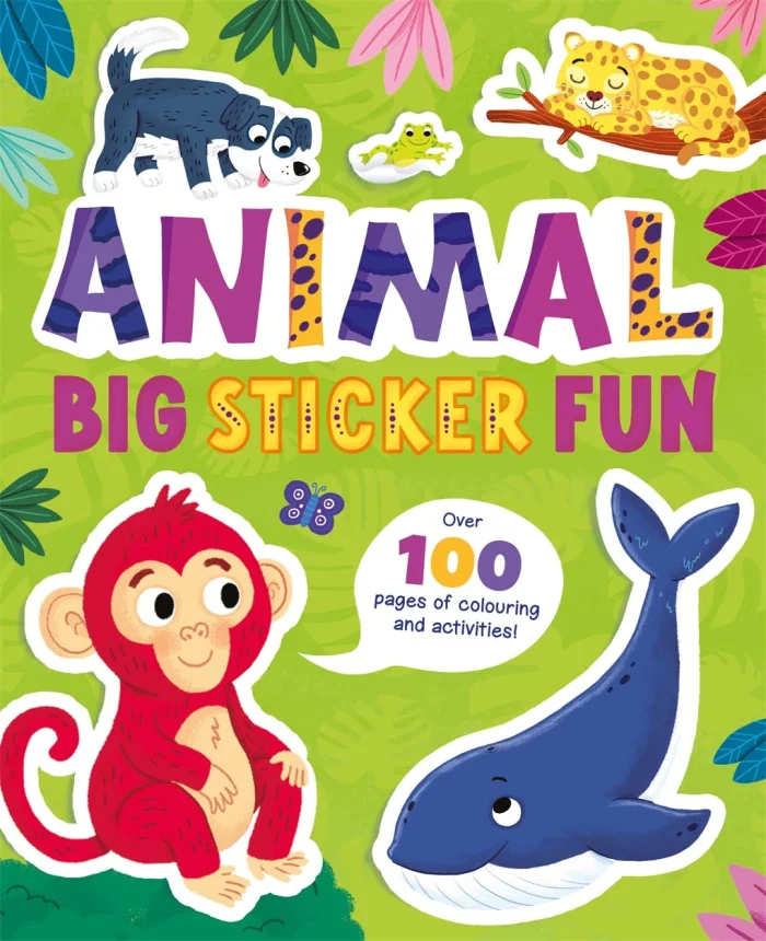 Animal Big Sticker Fun, zošit s úlohami a nálepkami