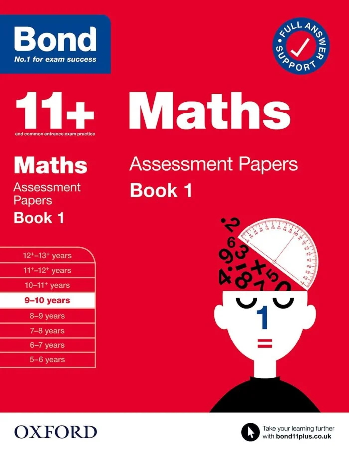 Bond 11+ Maths Assessment Papers 9-10 yrs Book 1, pracovný zošit