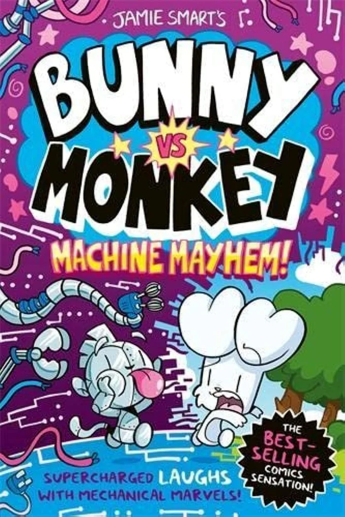 Bunny vs Monkey: Machine Mayhem (6), anglická kniha - komiks