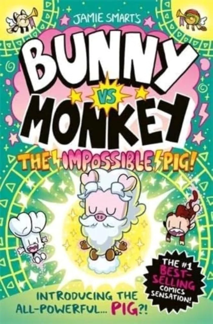Bunny vs Monkey: The Impossible Pig (8), anglická kniha - komiks