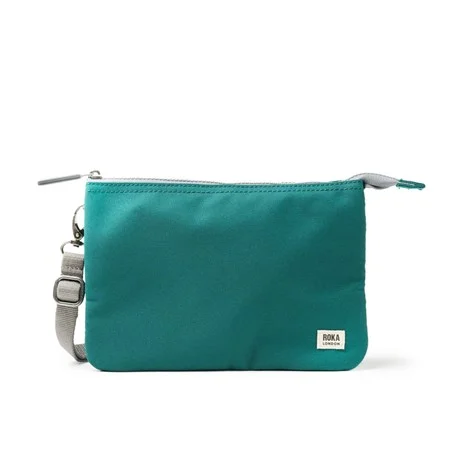Carnaby Crossbody XL Teal (Recycled Canvas), kabelka