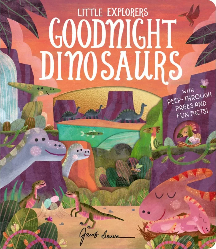 Goodnight Dinosaurs, anglická kniha - leporelo