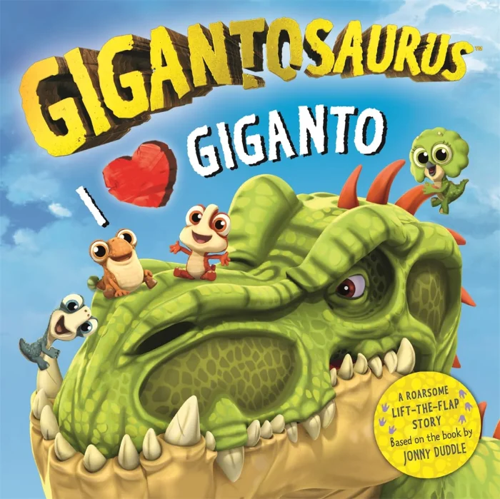 Gigantosaurus - I Love Giganto, anglická kniha - leporelo