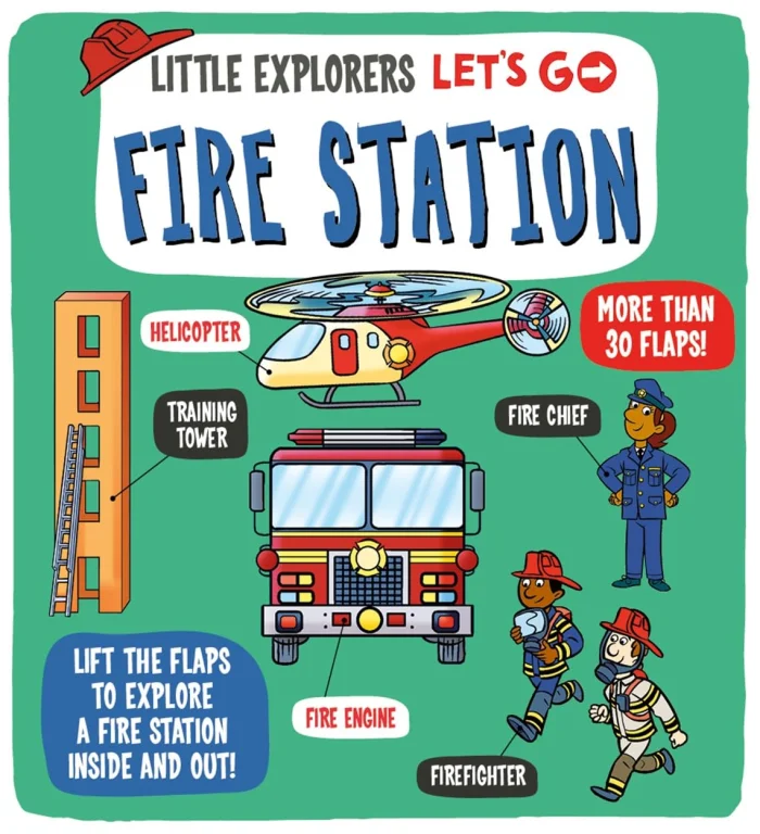 Let's Go! Fire Station, anglická kniha - leporelo