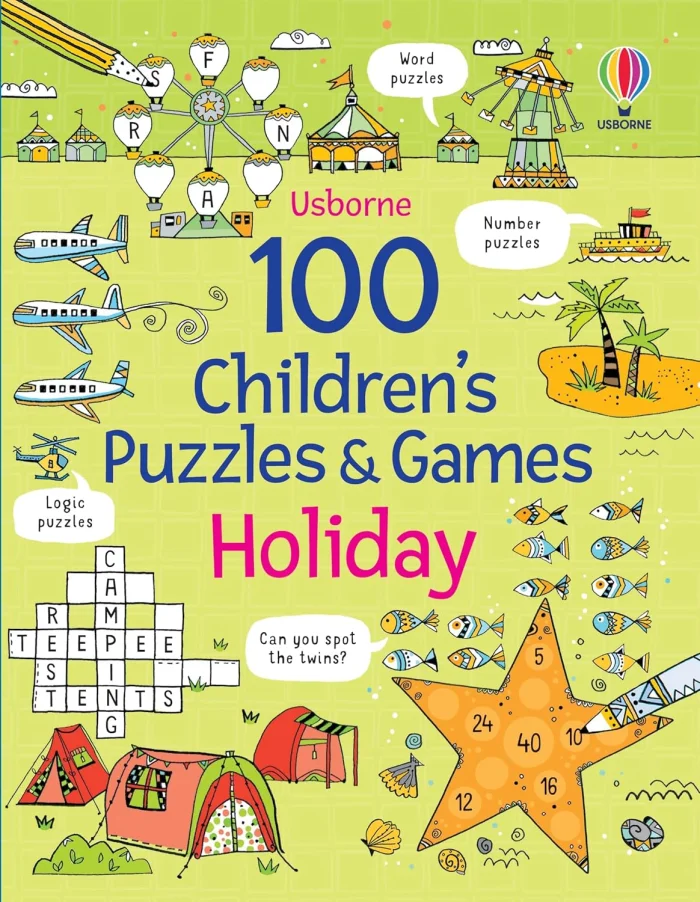 100 Children's Puzzles and Games: Holiday, anglická kniha
