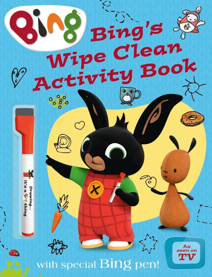 Bing’s Wipe Clean Activity Book, zošit s úlohami