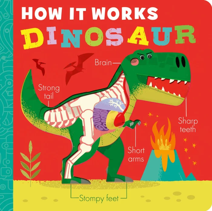 How it Works: Dinosaur, anglická kniha - leporelo