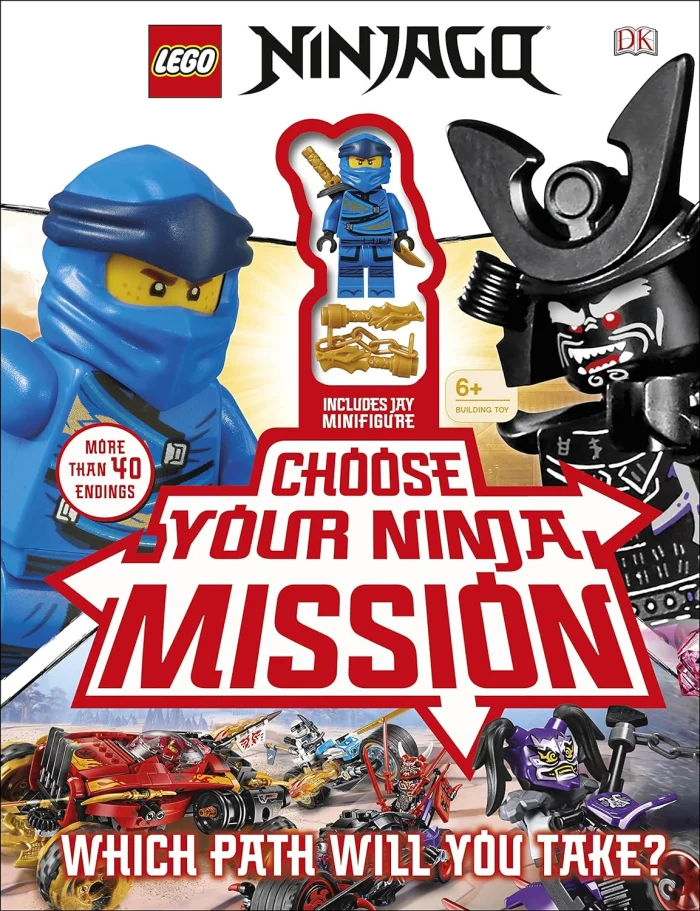 Choose Your Ninja Mission, anglická kniha s Lego panáčikom