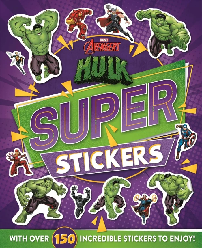 Marvel Avengers Hulk: Super Stickers, nálepkový zošit s aktivitami