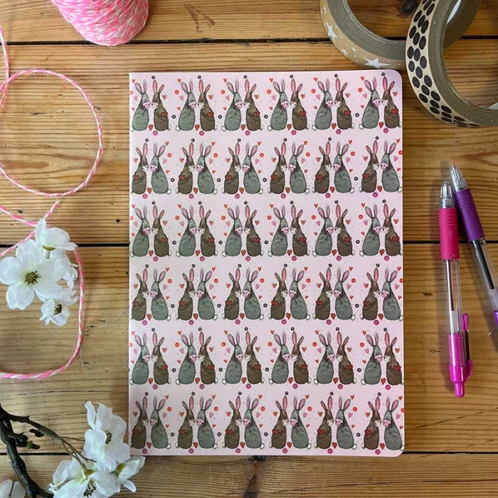 Beautiful Bunnies Large Soft Notebook (SNL14), zošit