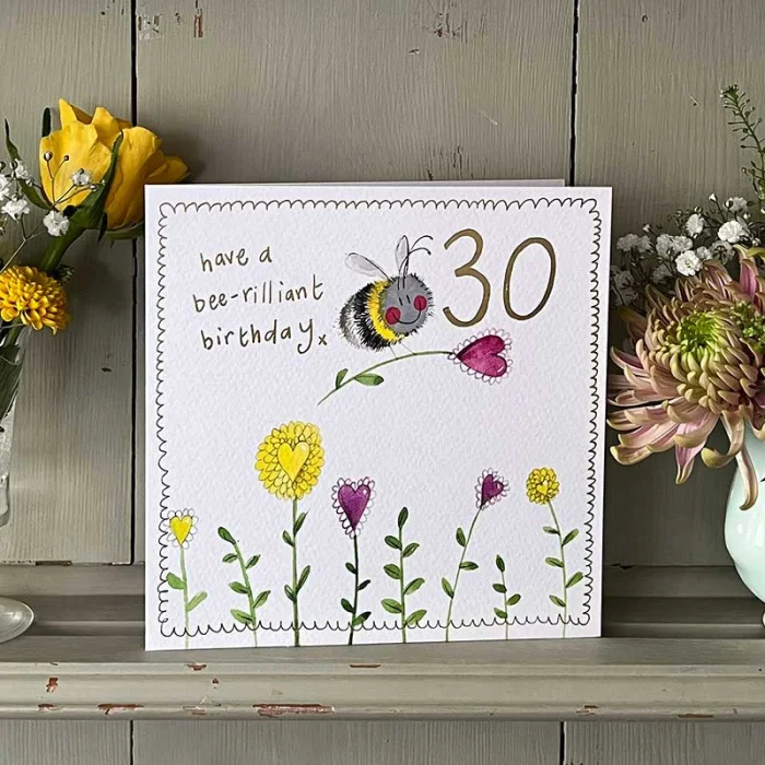 Bee 30 Year Old Birthday Card (S543), prianie