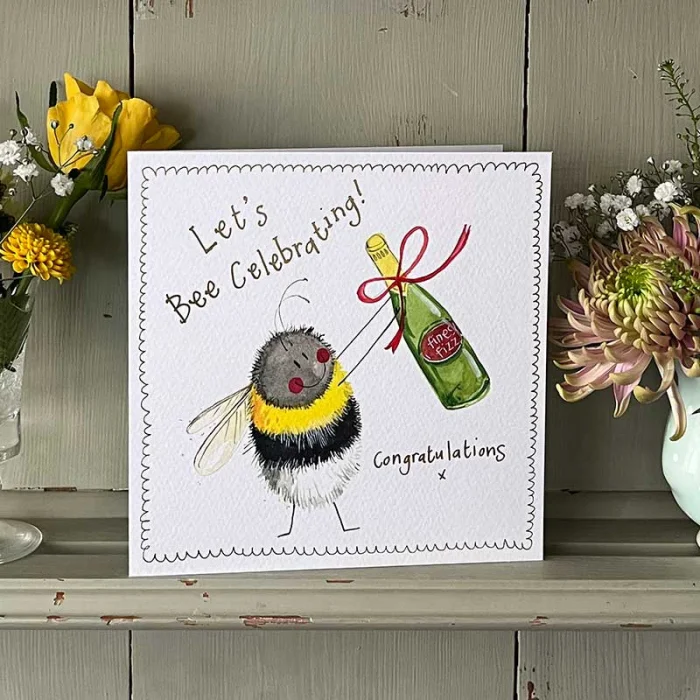 Bee Congratulations Card (S554), prianie